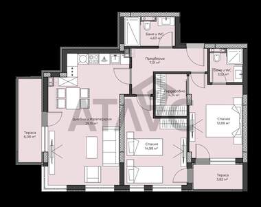Satış - Apartman olarak Hristo Smirnenski,  Plovdiv
