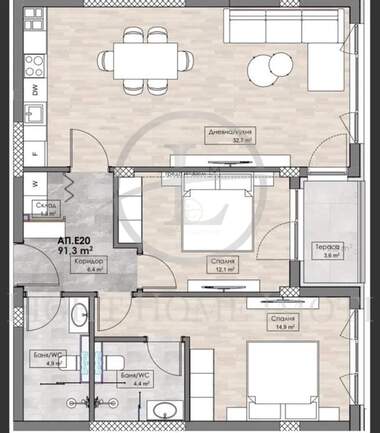 For sale - Apartment in Karshiaka,  Plovdiv