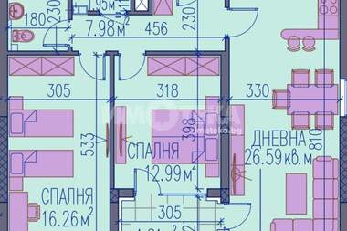 Продаж - Квартира у Центір,  Пловдів