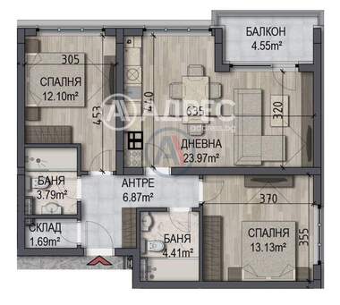 Verkauf - Wohnung in Owtscha Kupel,  Sovia