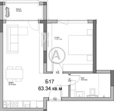 For sale - Apartment in Asparuhovo,  Varna