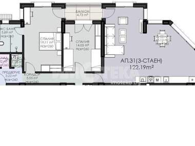 Verkauf - Wohnung in Owtscha Kupel,  Sovia