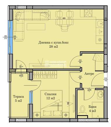 Vânzare - Apartament în Hristo Smirnenski,  Plovdiv