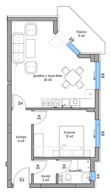 For sale - Apartment in Kiuchuk Parij,  Plovdiv