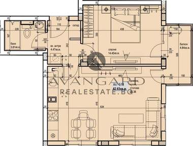 For sale - Apartment in Kiuchuk Parij,  Plovdiv