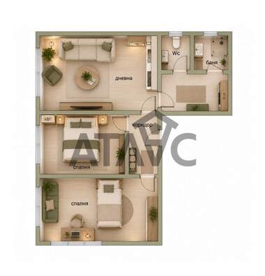 Satış - Apartman olarak Hristo Smirnenski,  Plovdiv