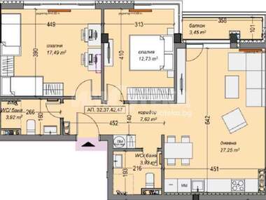 For sale - Apartment in Suhata reka,  Sofia