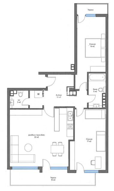 Vânzare - Apartament în Kărșiaka,  Plovdiv