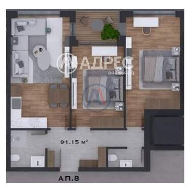 Satış - Apartman olarak Malinova Dolina,  Sofia