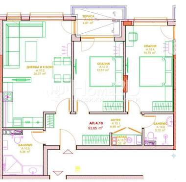 Satış - Apartman olarak Karnobat,  Burgas