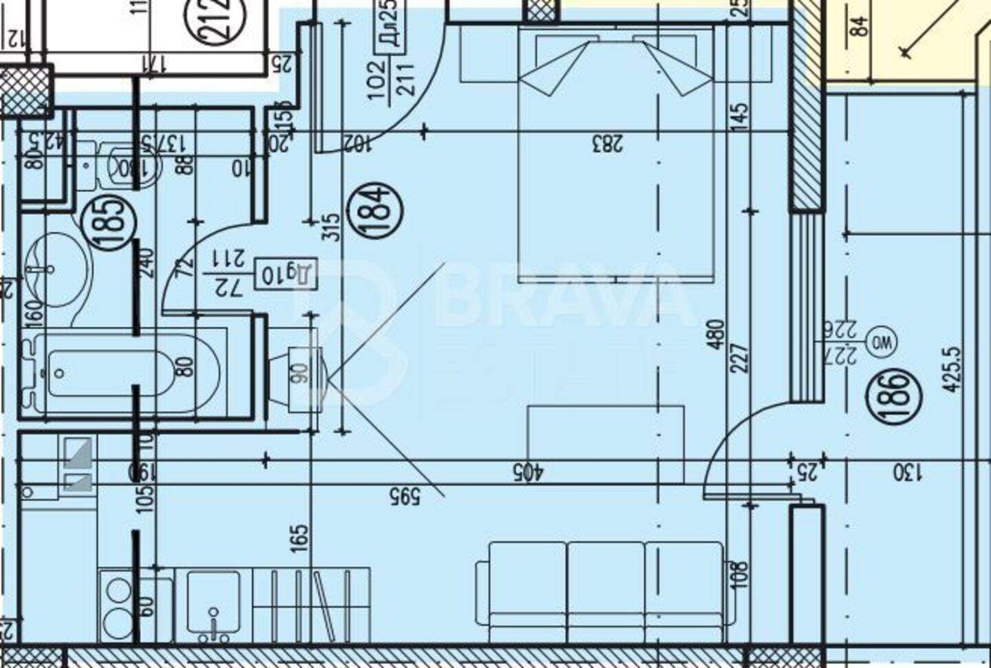 Einzimmer Wohnung in Pamporowo, Smolian – Foto 8