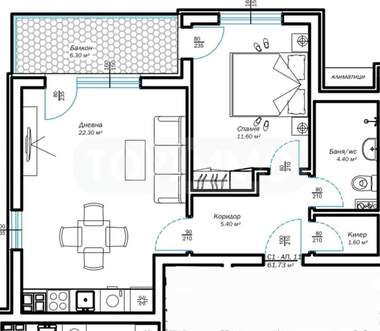Vânzare - Apartament în Alen mak,  Varna