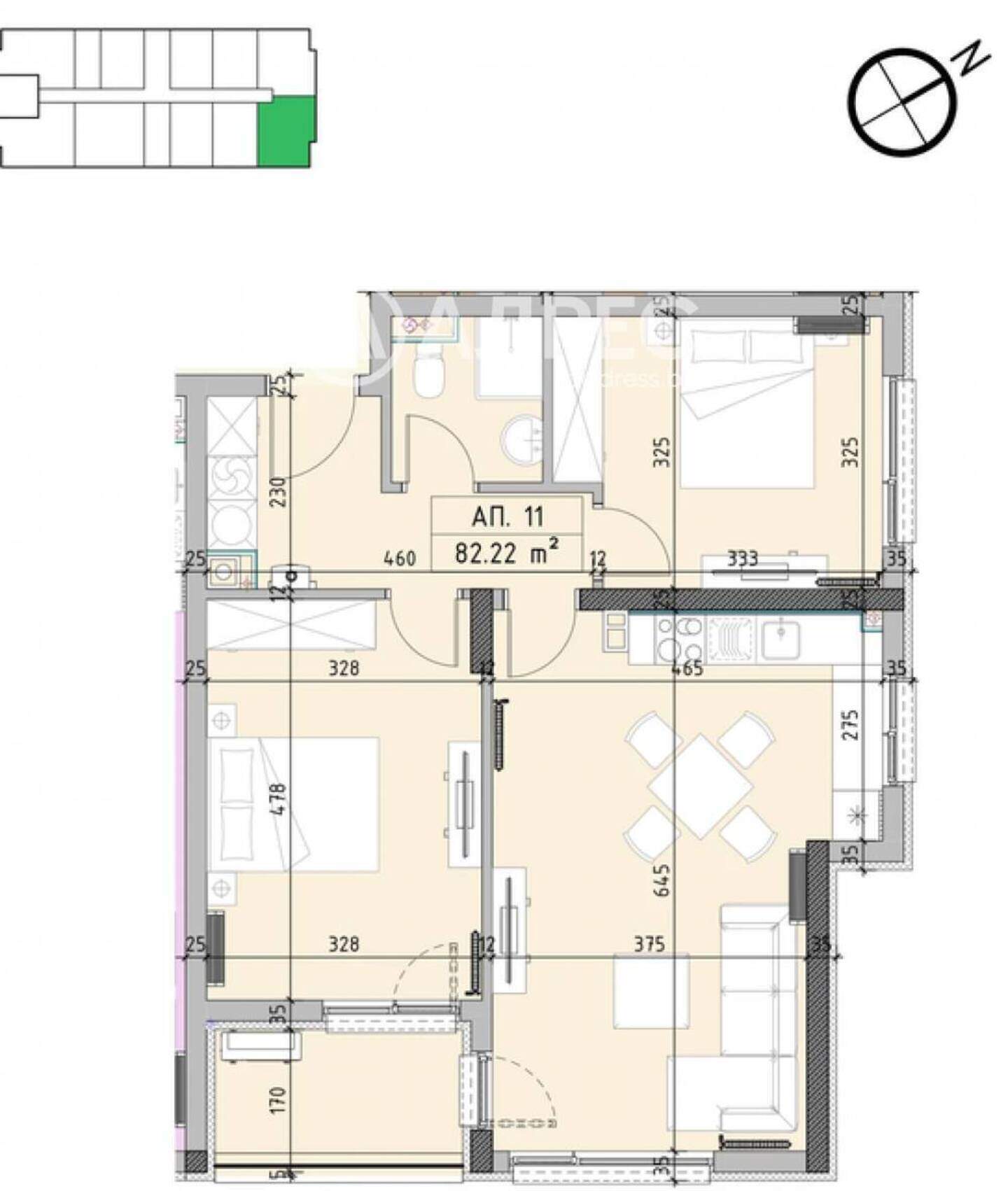 Cu trei camere Apartament în Malinova Dolina, Sofia – fotografia 4