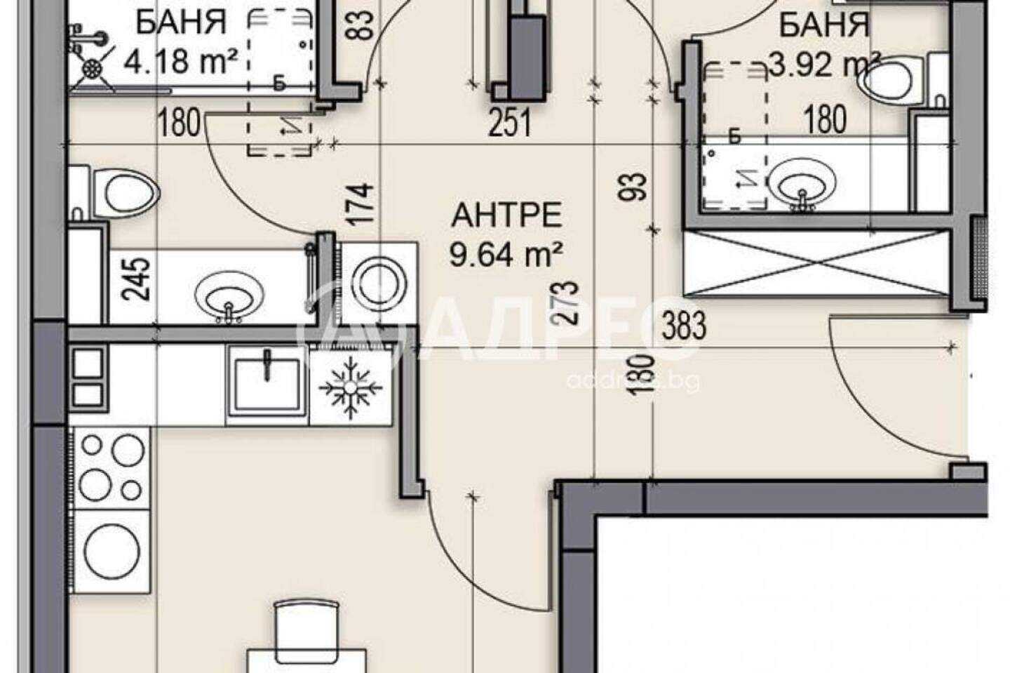 Dreizimmer Wohnung in Gagarin, Plovdiv – Foto 3