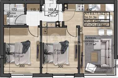 For sale - Apartment in Ovcha Kupel,  Sofia