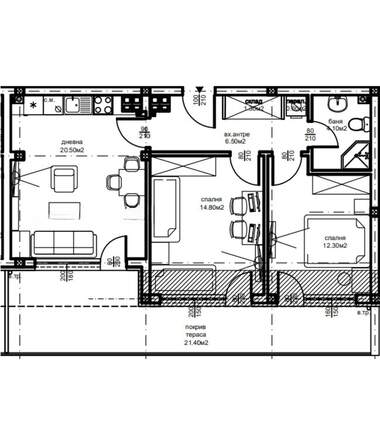 Satış - Apartman olarak Iujen,  Plovdiv