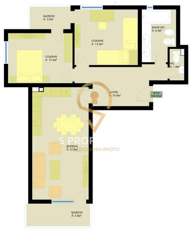 Verkauf - Wohnung in Pobeda,  Warna