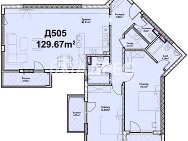 For sale - Apartment in Poligona,  Sofia