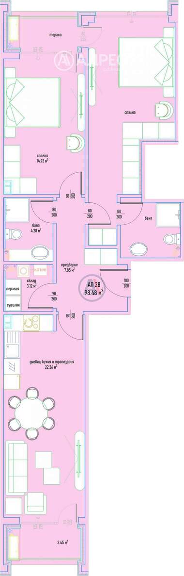 Vânzare - Apartament în Malinova Dolina,  Sofia