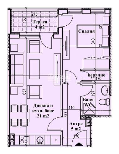 Satış - Apartman olarak Karşiaka,  Plovdiv