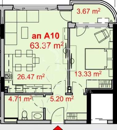 Verkauf - Wohnung in Izgrew,  Burgas