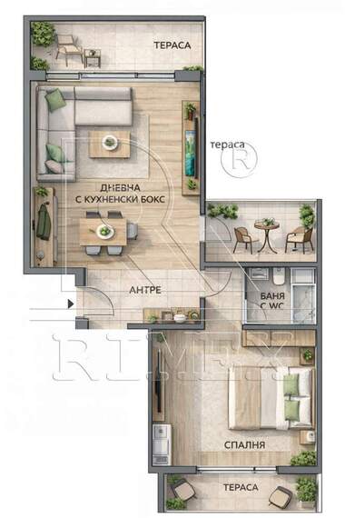 Verkauf - Wohnung in Üjen,  Plowdiw