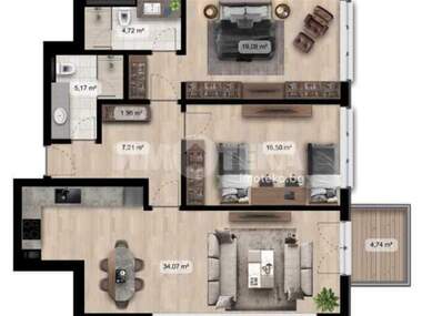 For sale - Apartment in Poligona,  Sofia