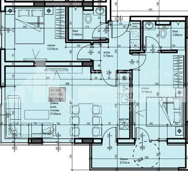 Продажба - Апартамент в Христо Смирненски,  Пловдив