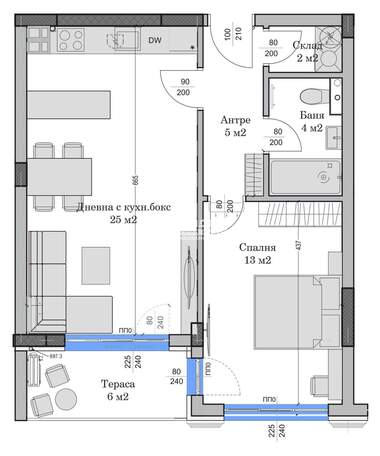 For sale - Apartment in Hristo Smirnenski,  Plovdiv
