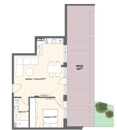 Satış - Apartman olarak Jeleznik-iztok,  Stara Zagora