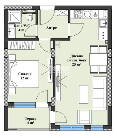 Vânzare - Apartament în Hristo Smirnenski,  Plovdiv