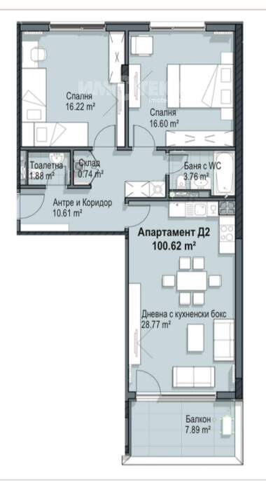 For sale - Apartment in Krastova vada,  Sofia
