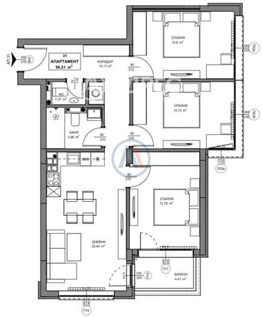 Satış - Apartman olarak Obelia 2,  Sofia