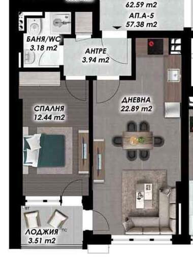 Verkauf - Wohnung in Gagarin,  Plowdiw