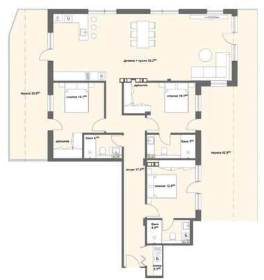 Satış - Apartman olarak Jeleznik-iztok,  Stara Zagora