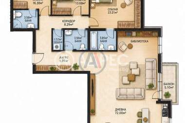 Satış - Apartman olarak Dragalevci,  Sofia