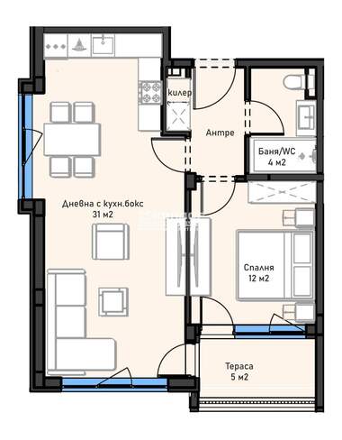 Vânzare - Apartament în Ostromila,  Plovdiv