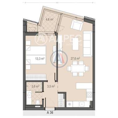 For sale - Apartment in Borovo,  Sofia