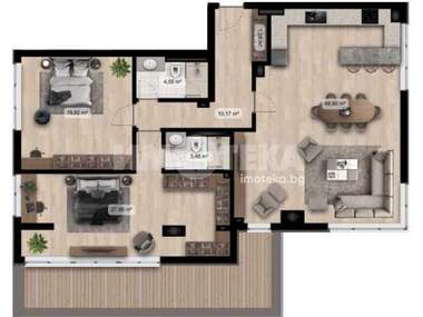 For sale - Apartment in Poligona,  Sofia