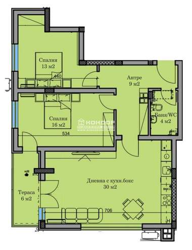 For sale - Apartment in Hristo Smirnenski,  Plovdiv