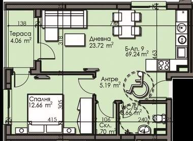 Vânzare - Apartament în Izgrev,  Burgas