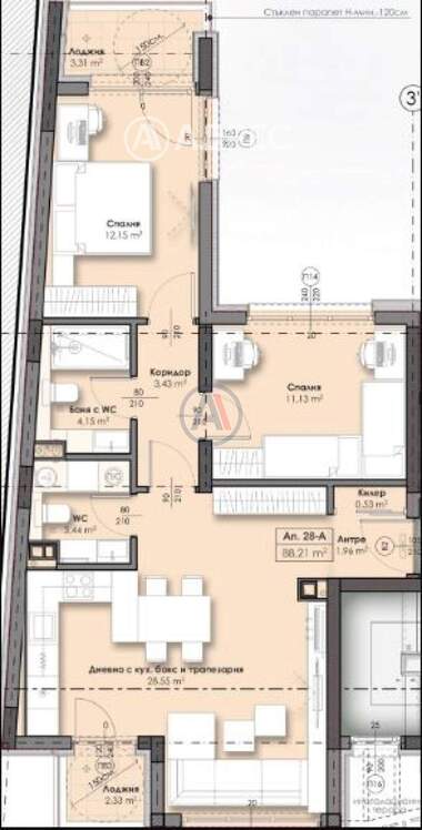 For sale - Apartment in Vrabnica-2,  Sofia