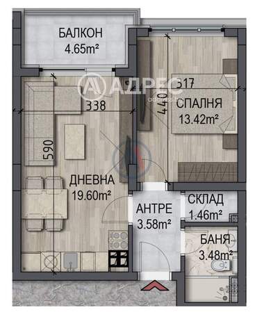 Verkauf - Wohnung in Owtscha Kupel,  Sovia