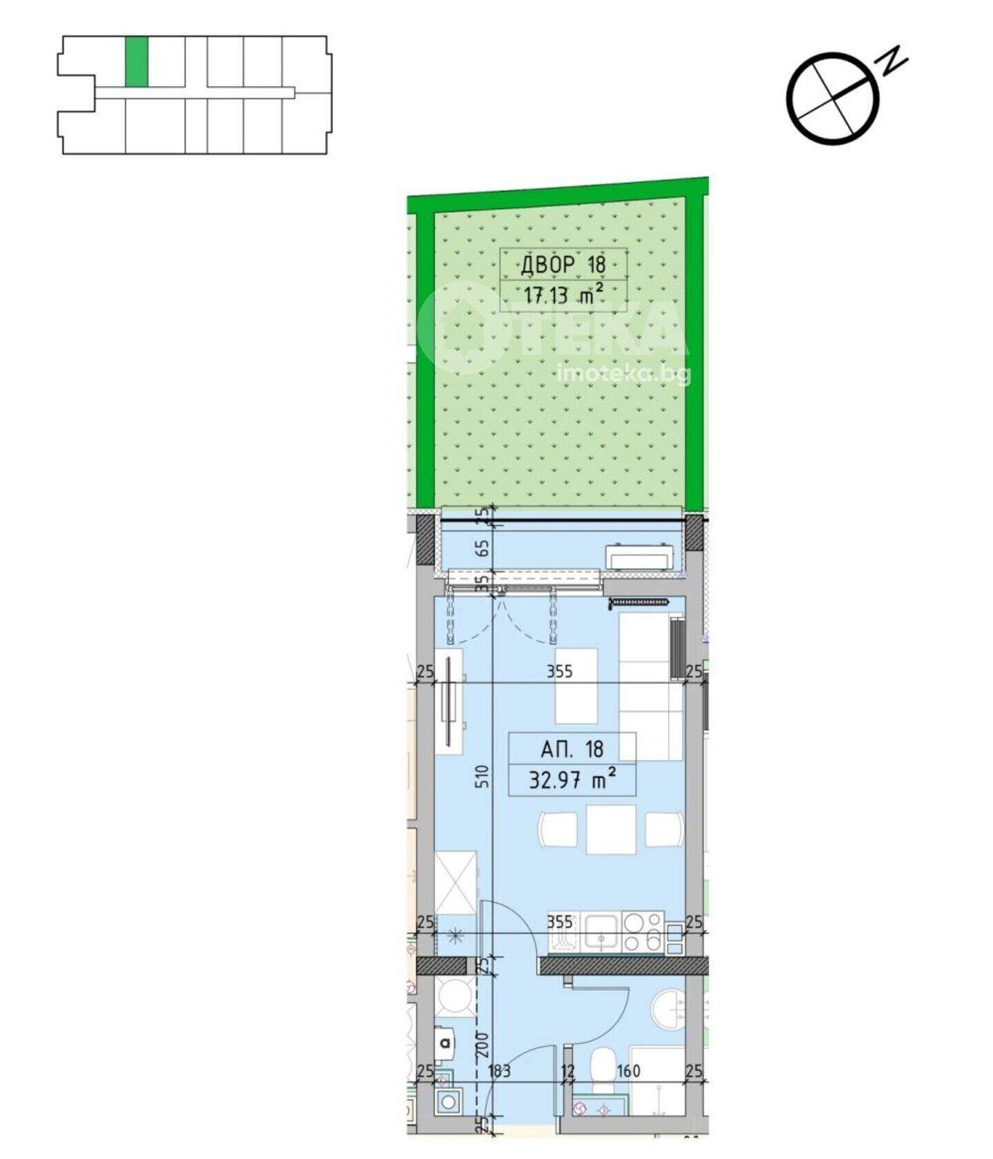 Studio Apartment in Malinova Dolina, Sofia – photo 3