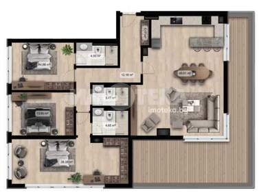 For sale - Apartment in Poligona,  Sofia