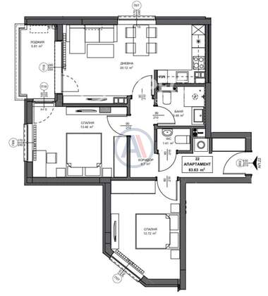 Satış - Apartman olarak Obelia 2,  Sofia