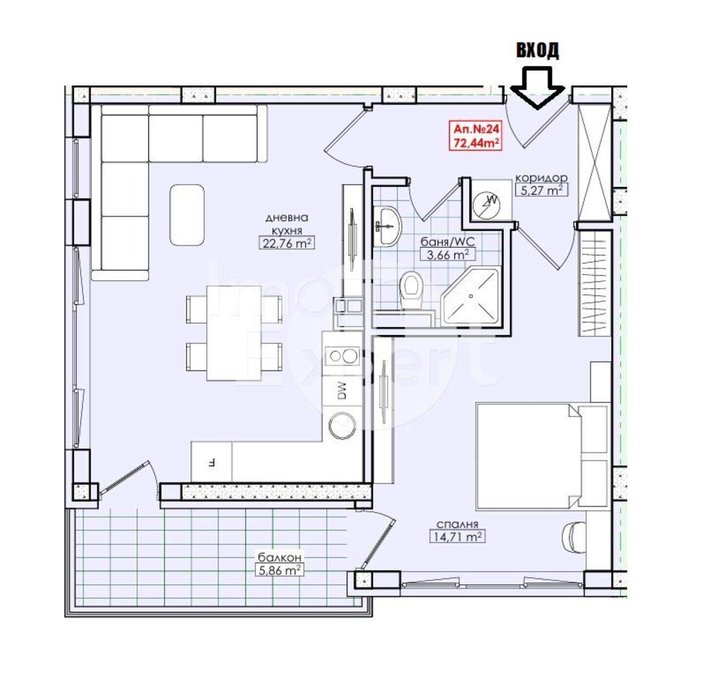 İki odalı Apartman olarak Meden Rudnik, Burgas – fotoğraf 7