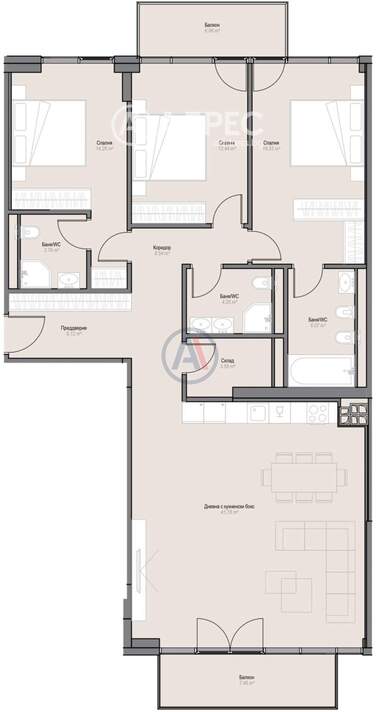 Vânzare - Apartament în Oboriștie,  Sofia