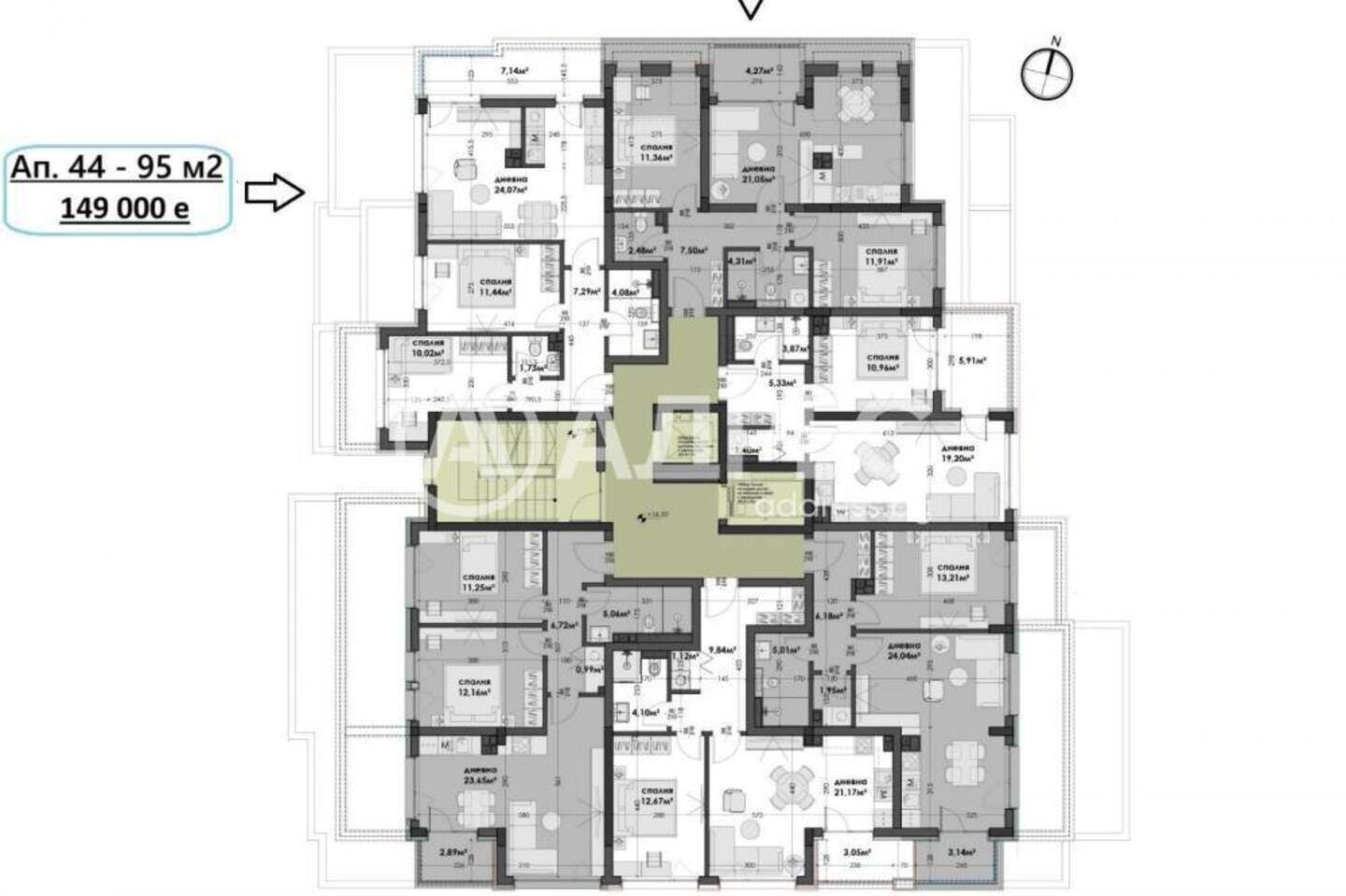 Üç odalı Apartman olarak Izgrev, Varna – fotoğraf 3