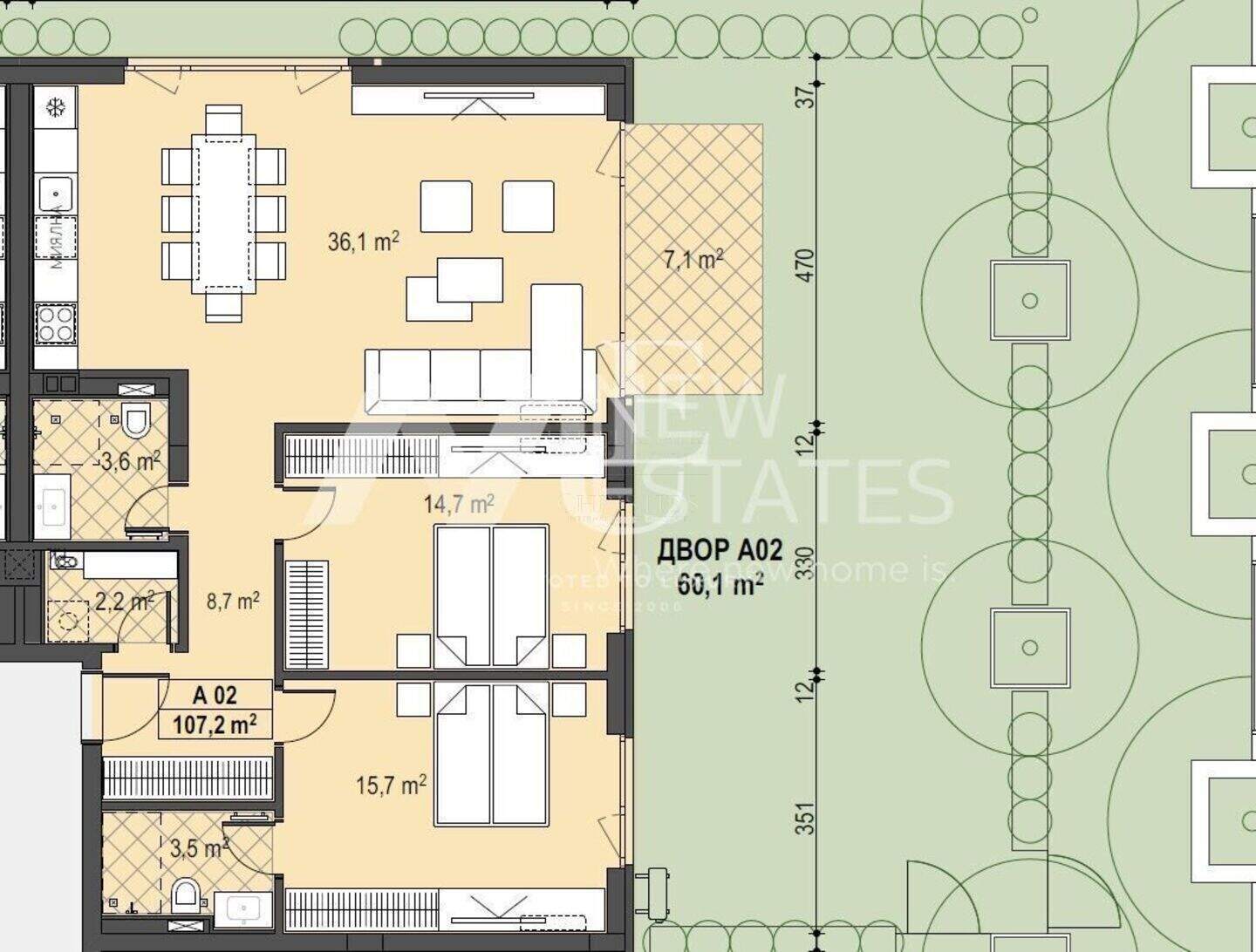 Dreizimmer Wohnung in Boiana, Sofia – Foto 4